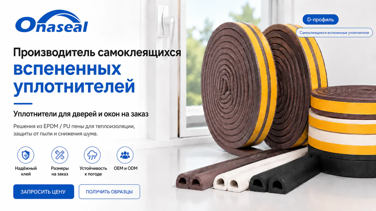 Самоклеящиеся уплотнительные профили Onaseal